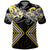 Gold Aotearoa Tukutuku Manawa Tapu Polo Shirt Ta Moko Toi Maori