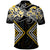 Gold Aotearoa Tukutuku Manawa Tapu Polo Shirt Ta Moko Toi Maori