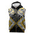 Gold Aotearoa Tukutuku Manawa Tapu Sleeveless Zip Hoodie Ta Moko Toi Maori - Polynesian Pride
