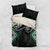 Green Aotearoa Tukutuku Manawa Tapu Bedding Set Ta Moko Toi Maori