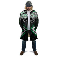 Green Aotearoa Tukutuku Manawa Tapu Cloak Ta Moko Toi Maori - Polynesian Pride
