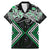 Green Aotearoa Tukutuku Manawa Tapu Family Matching Mermaid Dress and Hawaiian Shirt Ta Moko Toi Maori