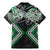 Green Aotearoa Tukutuku Manawa Tapu Family Matching Mermaid Dress and Hawaiian Shirt Ta Moko Toi Maori