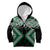 Green Aotearoa Tukutuku Manawa Tapu Kid Hoodie Ta Moko Toi Maori