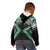 Green Aotearoa Tukutuku Manawa Tapu Kid Hoodie Ta Moko Toi Maori