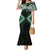 Green Aotearoa Tukutuku Manawa Tapu Mermaid Dress Ta Moko Toi Maori