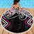 Pink Aotearoa Tukutuku Manawa Tapu Beach Blanket Ta Moko Toi Maori