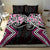 Pink Aotearoa Tukutuku Manawa Tapu Bedding Set Ta Moko Toi Maori