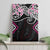 Pink Aotearoa Tukutuku Manawa Tapu Canvas Wall Art Ta Moko Toi Maori