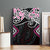 Pink Aotearoa Tukutuku Manawa Tapu Canvas Wall Art Ta Moko Toi Maori