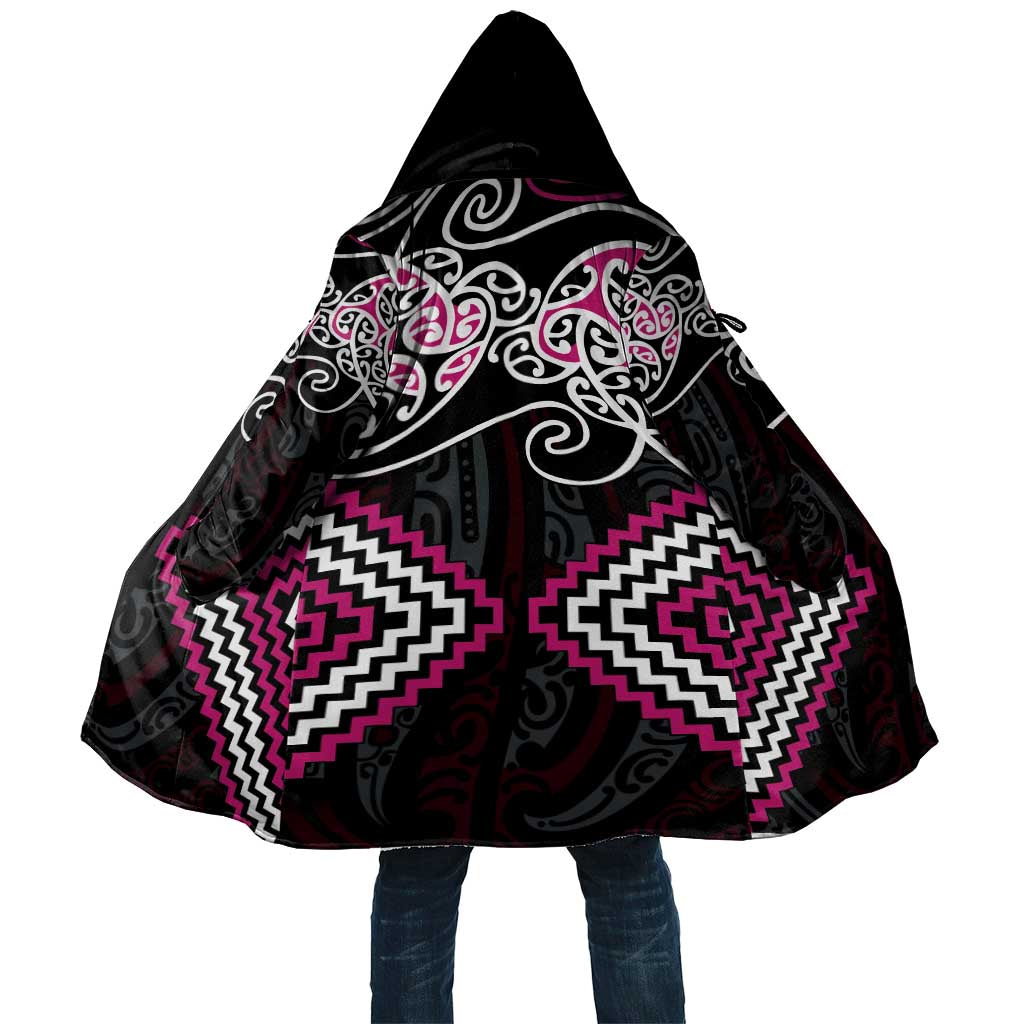 Pink Aotearoa Tukutuku Manawa Tapu Cloak Ta Moko Toi Maori - Polynesian Pride
