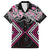 Pink Aotearoa Tukutuku Manawa Tapu Family Matching Puletasi and Hawaiian Shirt Ta Moko Toi Maori