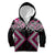 Pink Aotearoa Tukutuku Manawa Tapu Kid Hoodie Ta Moko Toi Maori