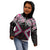 Pink Aotearoa Tukutuku Manawa Tapu Kid Hoodie Ta Moko Toi Maori