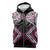 Pink Aotearoa Tukutuku Manawa Tapu Sleeveless Zip Hoodie Ta Moko Toi Maori - Polynesian Pride