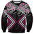 Pink Aotearoa Tukutuku Manawa Tapu Sweatshirt Ta Moko Toi Maori