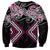 Pink Aotearoa Tukutuku Manawa Tapu Sweatshirt Ta Moko Toi Maori