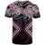 Pink Aotearoa Tukutuku Manawa Tapu T Shirt Ta Moko Toi Maori