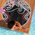 Red Aotearoa Tukutuku Manawa Tapu Beach Blanket Ta Moko Toi Maori