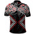 Red Aotearoa Tukutuku Manawa Tapu Polo Shirt Ta Moko Toi Maori