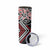 Red Aotearoa Tukutuku Manawa Tapu Skinny Tumbler Ta Moko Toi Maori