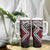 Red Aotearoa Tukutuku Manawa Tapu Tumbler With Handle Ta Moko Toi Maori