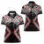 Red Aotearoa Tukutuku Manawa Tapu Women Polo Shirt Ta Moko Toi Maori