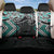 Turquoise Aotearoa Tukutuku Manawa Tapu Back Car Seat Cover Ta Moko Toi Maori