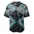 Turquoise Aotearoa Tukutuku Manawa Tapu Baseball Jersey Ta Moko Toi Maori