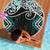 Turquoise Aotearoa Tukutuku Manawa Tapu Beach Blanket Ta Moko Toi Maori