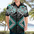 Turquoise Aotearoa Tukutuku Manawa Tapu Hawaiian Shirt Ta Moko Toi Maori