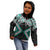 Turquoise Aotearoa Tukutuku Manawa Tapu Kid Hoodie Ta Moko Toi Maori