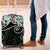 Turquoise Aotearoa Tukutuku Manawa Tapu Luggage Cover Ta Moko Toi Maori