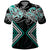 Turquoise Aotearoa Tukutuku Manawa Tapu Polo Shirt Ta Moko Toi Maori