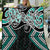 Turquoise Aotearoa Tukutuku Manawa Tapu Quilt Ta Moko Toi Maori