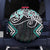 Turquoise Aotearoa Tukutuku Manawa Tapu Spare Tire Cover Ta Moko Toi Maori