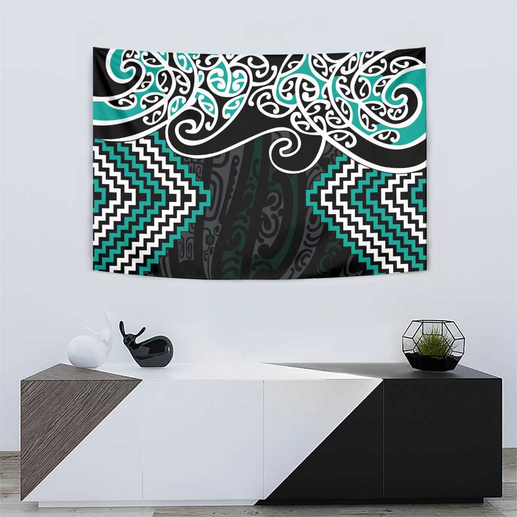 Turquoise Aotearoa Tukutuku Manawa Tapu Tapestry Ta Moko Toi Maori