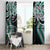 Turquoise Aotearoa Tukutuku Manawa Tapu Window Curtain Ta Moko Toi Maori