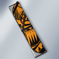 Gold Couple Dolphins Maori Polynesian Style Auto Sun Shade - Polynesian Pride