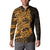 Gold Couple Dolphins Maori Polynesian Style Button Sweatshirt