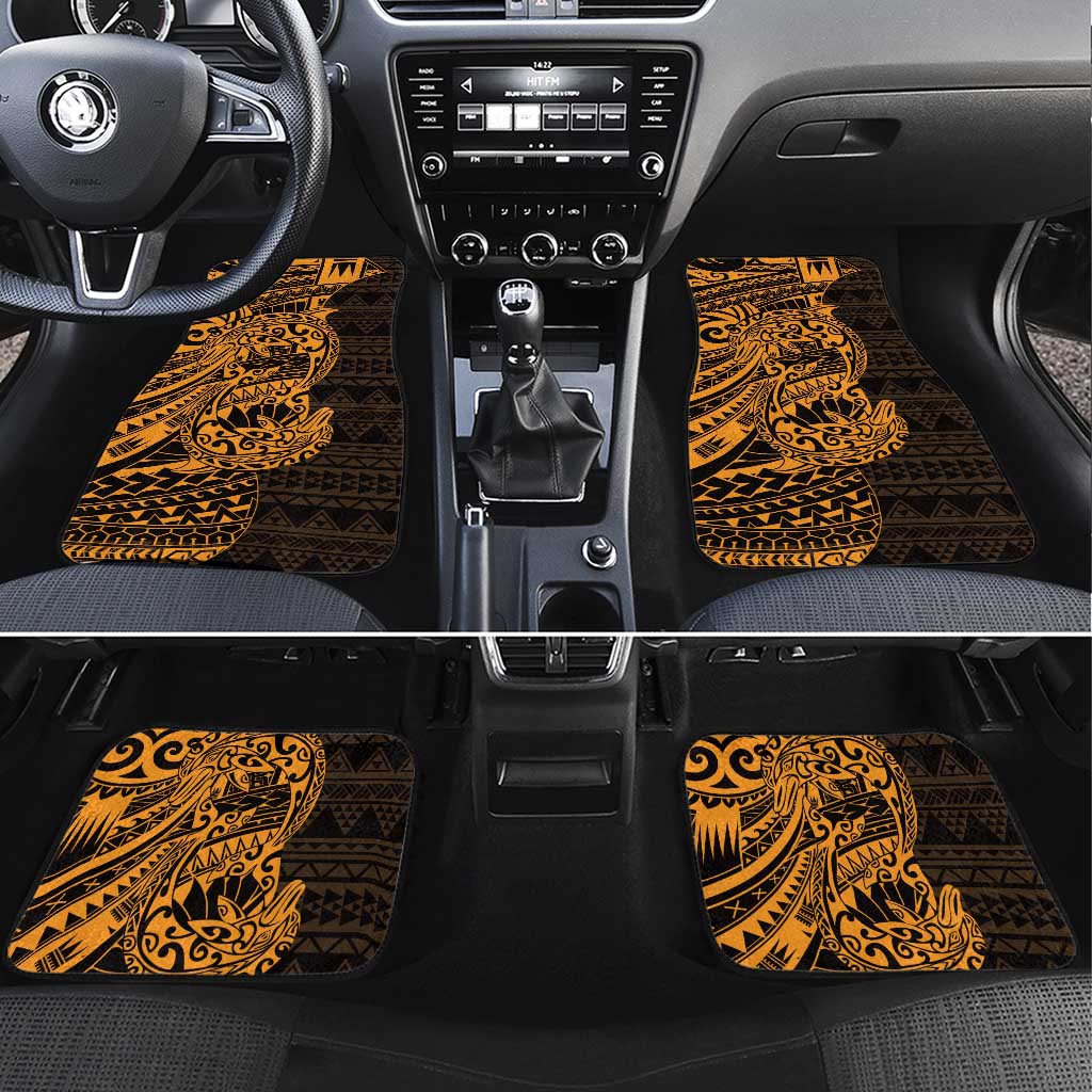 Gold Couple Dolphins Maori Polynesian Style Car Mats