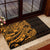 Gold Couple Dolphins Maori Polynesian Style Rubber Doormat