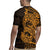 Gold Couple Dolphins Maori Polynesian Style Rugby Jersey