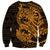 Gold Couple Dolphins Maori Polynesian Style Sweatshirt