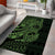 Green Couple Dolphins Maori Polynesian Style Area Rug