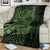 Green Couple Dolphins Maori Polynesian Style Blanket