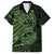 Green Couple Dolphins Maori Polynesian Style Family Matching Puletasi and Hawaiian Shirt