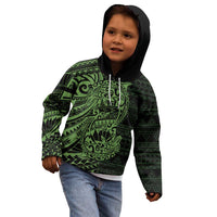 Green Couple Dolphins Maori Polynesian Style Kid Hoodie