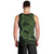 Green Couple Dolphins Maori Polynesian Style Men Tank Top