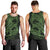 Green Couple Dolphins Maori Polynesian Style Men Tank Top